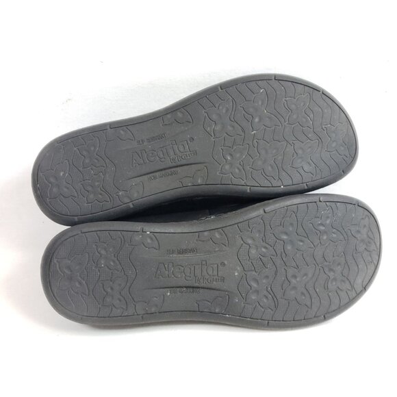 Alegria Women's Size 7.5 Petal Ballet Black Nappa - Picture 9 of 9